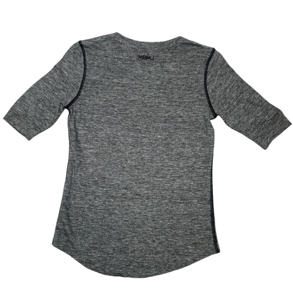 MARC BY MARC JACOBS Grey Short Sleeve Scoop Bottom Linen Tee Sz S - Picture 3 of 9